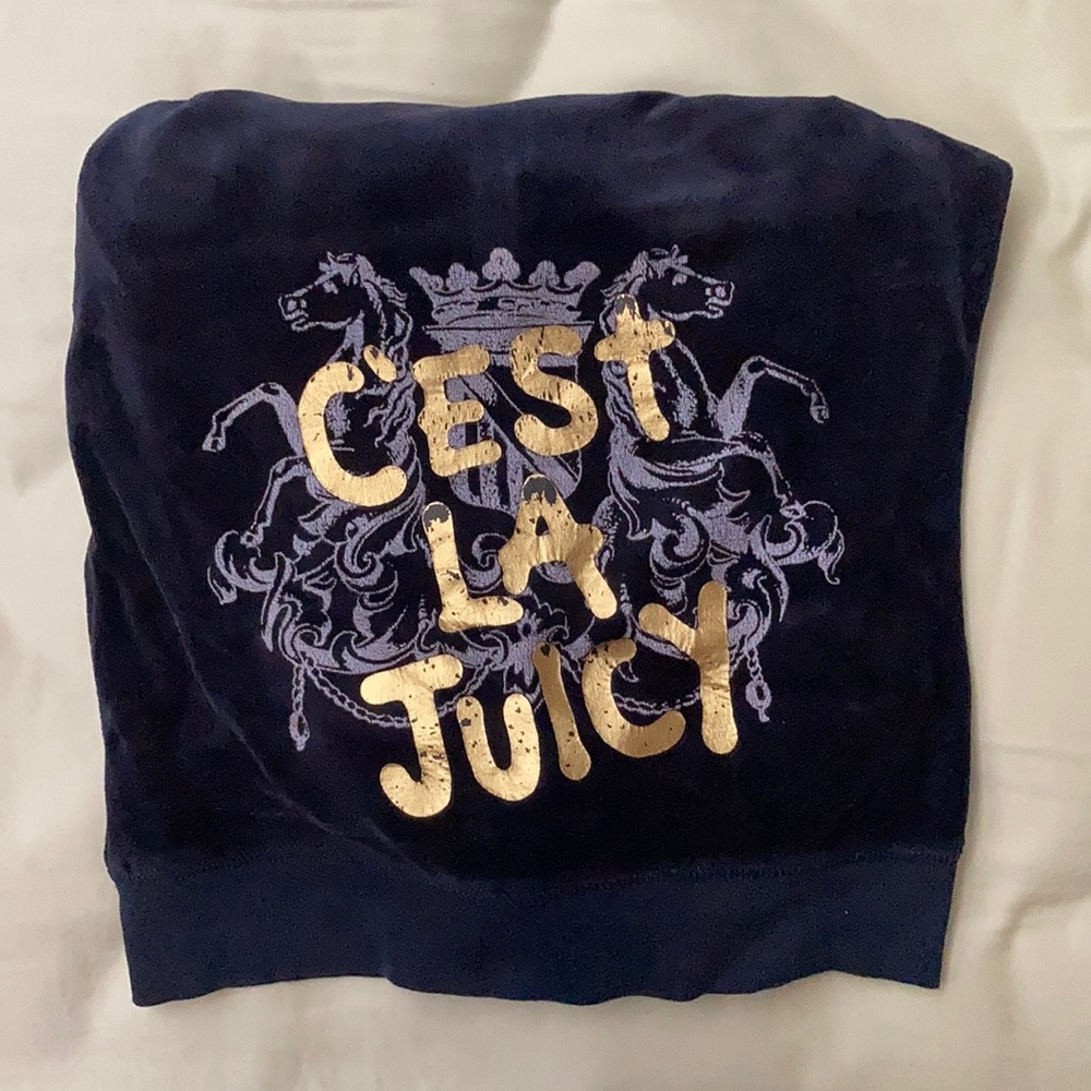 Juicy Navy Velour Jacket